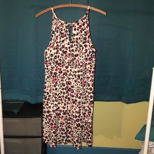 Guess jeans pink animal print dress